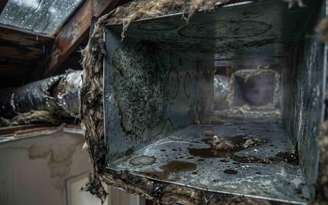 Water Damage in Vent